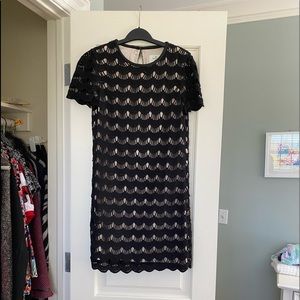 Kate Spade black crochet lace dress— Great for the Holidays!